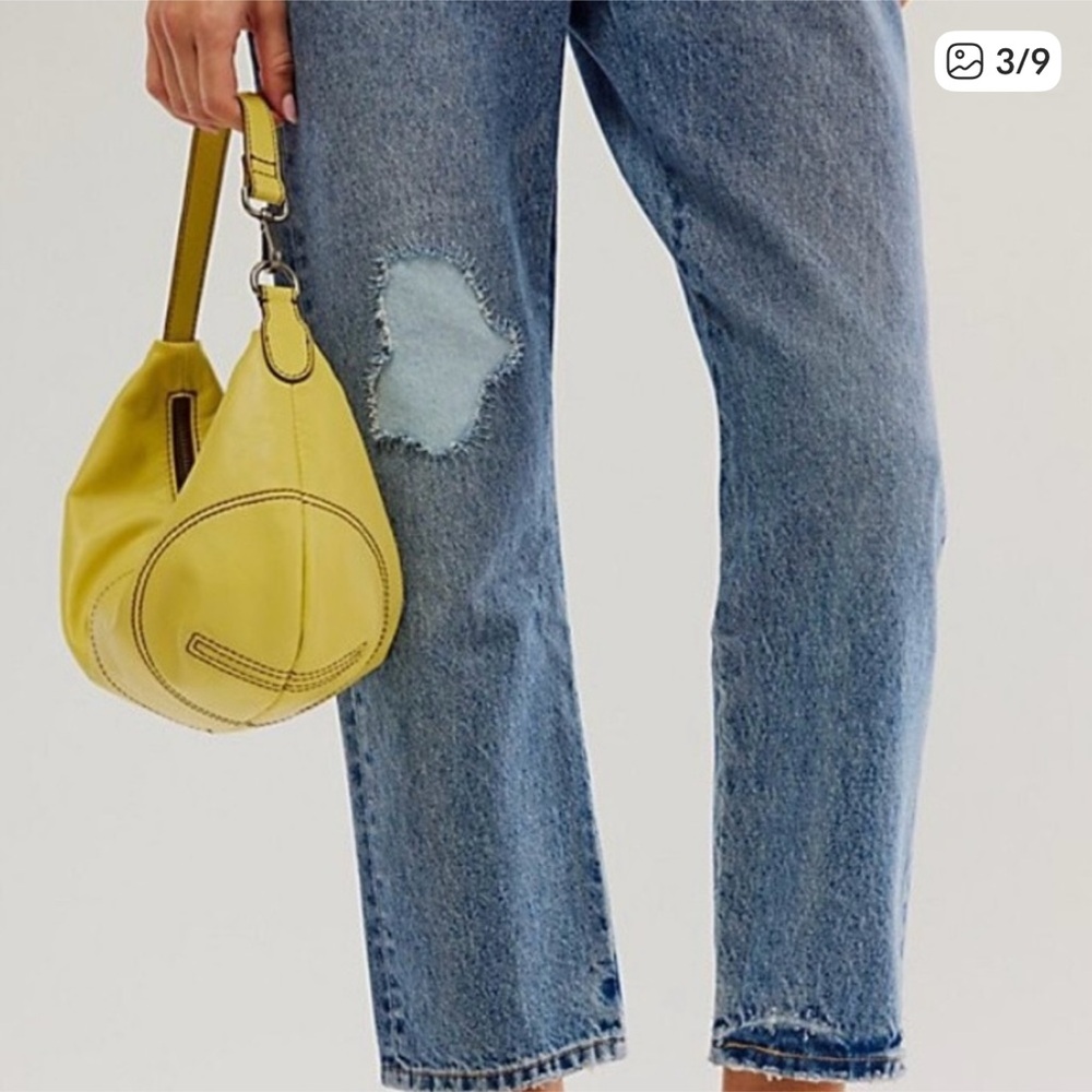 Free People Real World Leather Clutch. - Picture 3 of 9